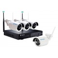 Kit de 4 Cámaras CCTV TERRAX C101P2BWK4 1080p WIFI