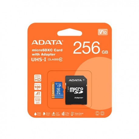 Memoria Micro SD ADATA 256GB Clase10 UHS-I