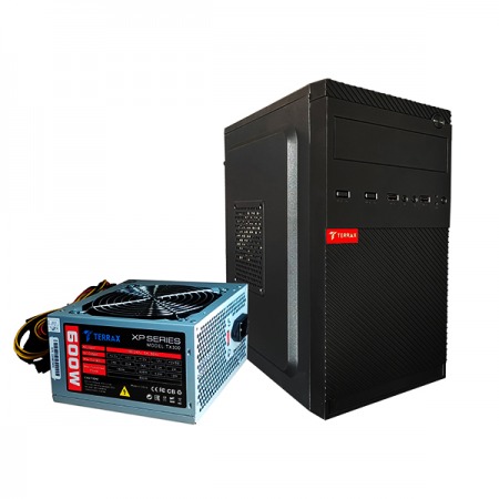 Case Terrax MIC TX-1706C con fuente de poder 600W