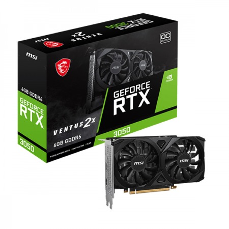 Tarjeta De Vídeo MSI GeForce RTX™ 3050 VENTUS 2X 6GB