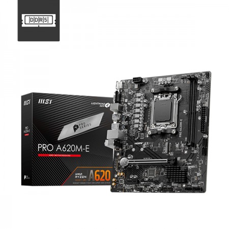 Motherboard MSI A620M-E PRO Series compatible con procesadores AMD Ryzen