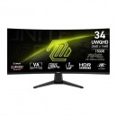 Monitor Curvo MSI MAG 346CQ UWQHD 34 pulgadas 180Hz VA