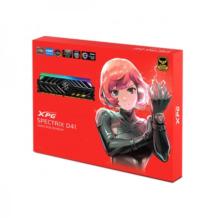 Memoria RAM DDR4 ADATA XPG 16GB DIMM PC3200 Spectrix D41 RED RGB