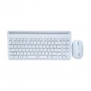 Kit Combo TERRAX de teclado y mouse TX802M09 Recargable Wireless + Bluetooth Blanco