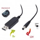 Cable USB DC Wifi Router de 5V a 12V