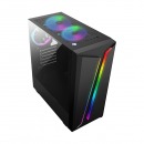 Case Gamer TERRAX TX-8011 FAN RGB + Panel lateral vidio templado