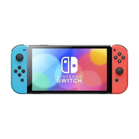 Nintendo Switch OLED Red & Blue con pantalla de 7 pulgadas 64GB + 4GB RAM