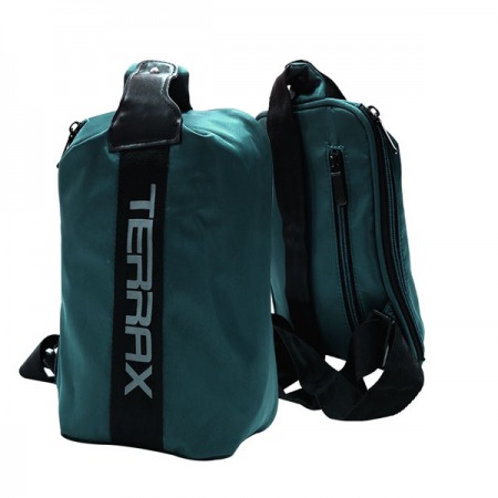 Bolso Sport TERRAX K8834W de 10 pulgadas, agarre cruzado, tela nylon, color verde