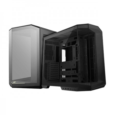 Case Gaming MSI MAG PANO 100L PZ negro, panel de Vidrio Panorámico de 270 grados, no incluye FAN RGB