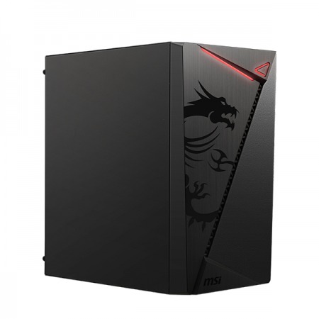 Case Gaming MSI Shield M301 negro, case metálico con acabado gamer de luz rgb frontal, MICRO-ATX