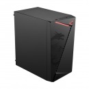 Case Gaming MSI Shield M301 negro, case metálico con acabado gamer de luz rgb frontal, MICRO-ATX