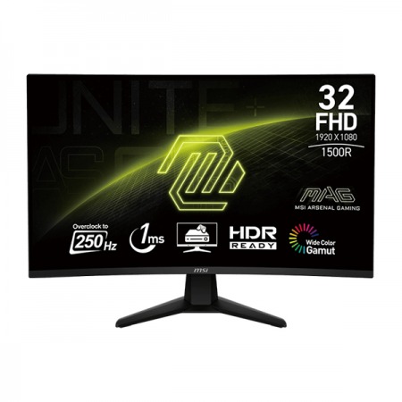 Monitor Curvo Gamer MSI G32C6X Gaming FHD 250Hz