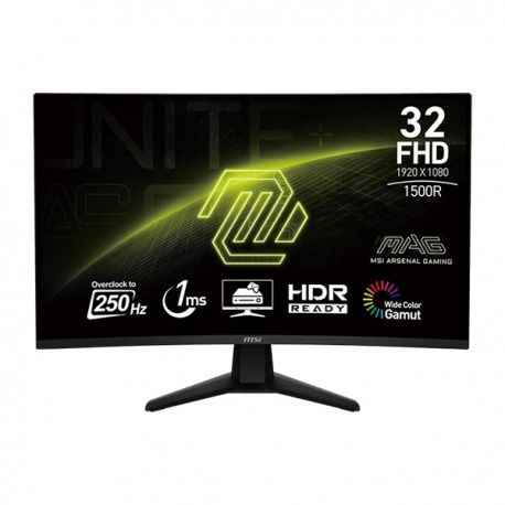 Monitor Curvo Gamer MSI G32C6X Gaming FHD 250Hz