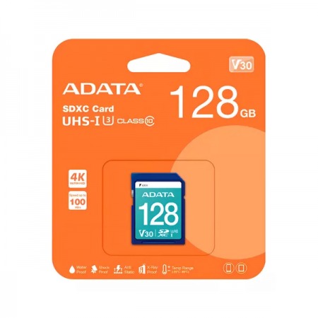 Memoria Micro SD ADATA 128GB Clase10 V30 UHS-I U3 4K