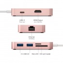 Multipuerto MINIX USB-C a HDMI 7 en 1 para MAC color Oro
