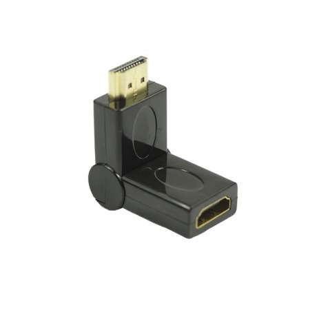 Conector HDMI de 180 grados conexión macho - hembra