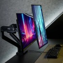 Soporte para monitor dual MSI MT201D brazos mecánicos de tensión hasta 20KG